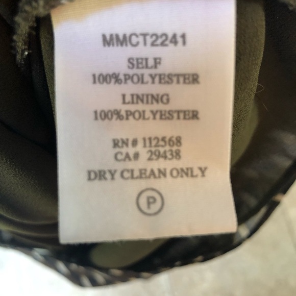 MM Couture by Miss Me Brown and White Sheer top XS - Picture 3 of 7